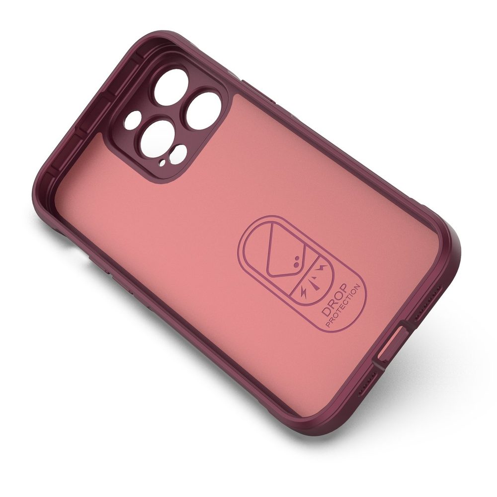 Magic Shield Case Maska, IPhone 14 Pro Max, Bordo