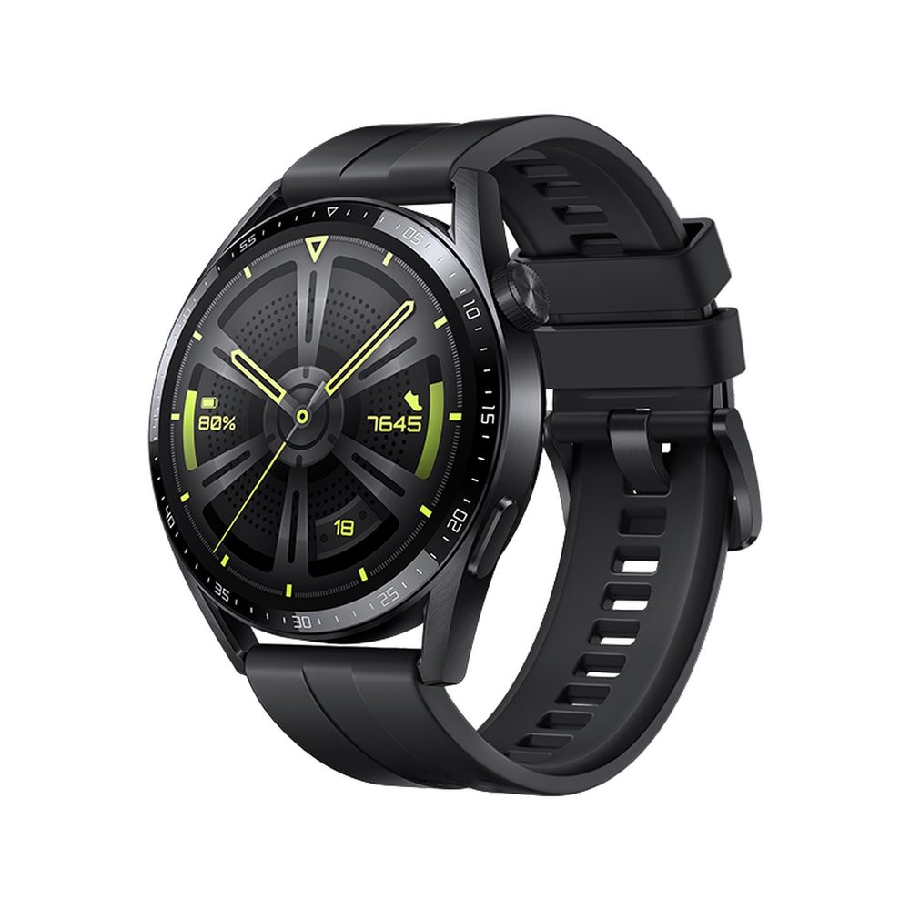 Strap One Silikonový řemínek Pro Huawei Watch GT 3 46 Mm, černý