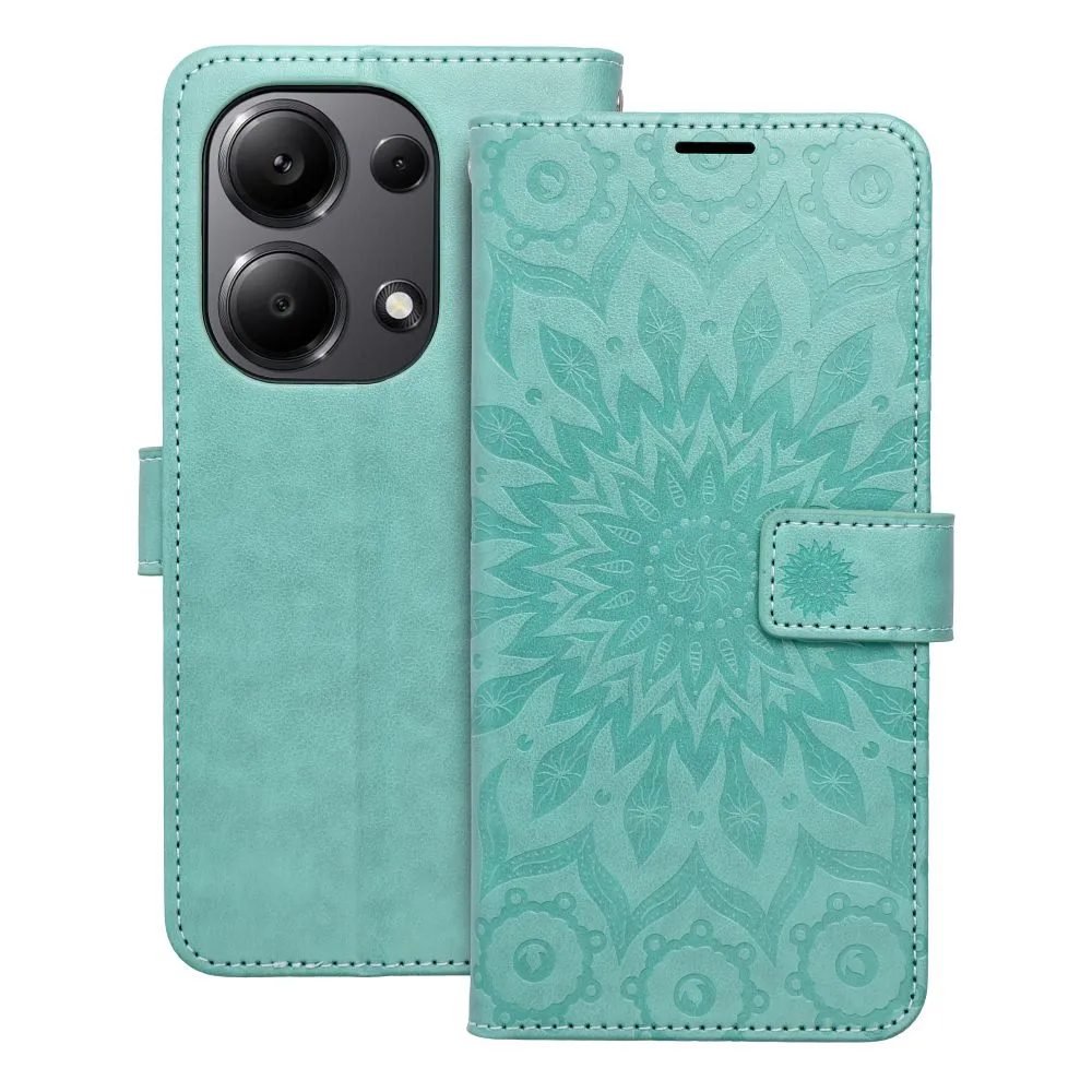 Levně Mezzo pouzdro, Xiaomi Redmi Note 13 Pro 4G, vzor 2, zelený