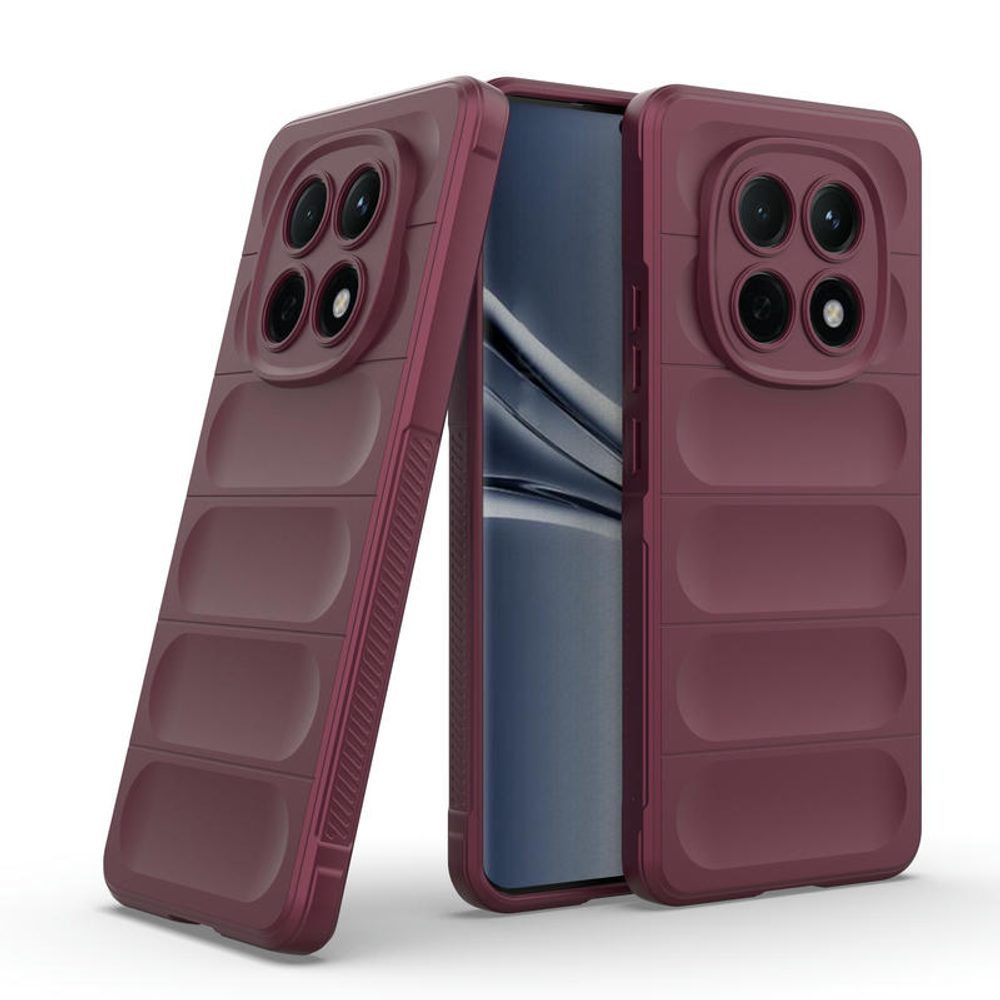 Levně Wency Magic Shield obal, Xiaomi Redmi Note 15 5G, vínový