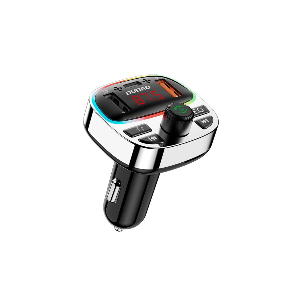 Dudao R2PRO+ FM adó töltőportokkal PD25W, ezüst