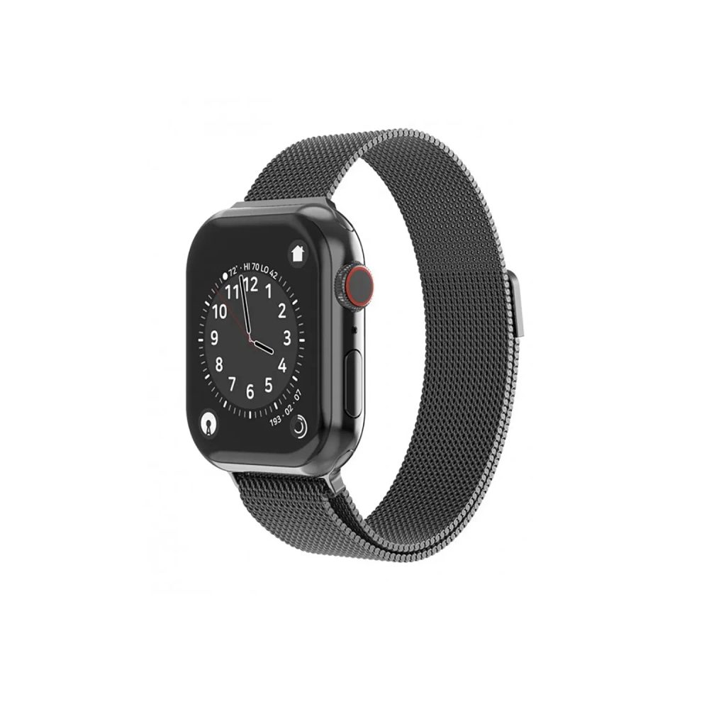 SWISSTEN Remen za Apple Watch Milanese Loop 38–40 mm, crni