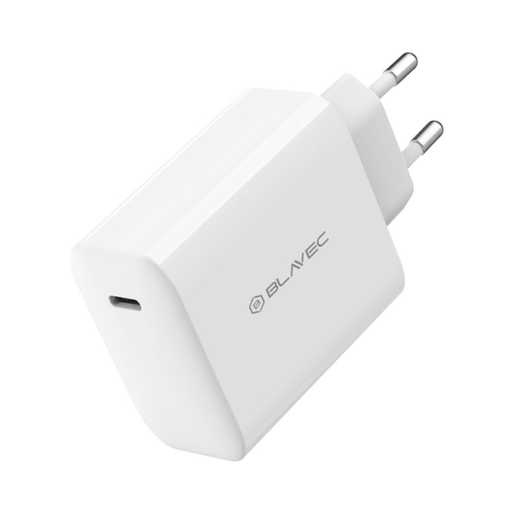 Blavec nabíjačka BC-8, GaN4, PD QC 65W 3A, USB-C, biela