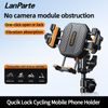 LanParte LPT01-E Suport telefon pentru motocicletă cu încărcare wireless și amortizare vibrații