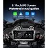 Motocyklowy wyświetlacz IPS 8,1" z bezprzewodowym Apple CarPlay i Android Auto