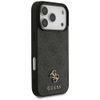 Guess 4G Small and Classic Logo MagSafe Hoesje voor iPhone 17 Pro / iPhone 18 Pro - Eko-leer & Siliconen - Zwart