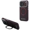 Karl Lagerfeld Leather Ring Stand 360 Saffiano MagSafe ümbris iPhone 17 Pro / 18 Pro – burgundia