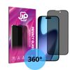 JP 4-Way Privacy 360° Σκληρυμένο Γυαλί, iPhone 17 Pro, μαύρο