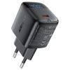Acefast Oplader (A135) USB-C, GaN, PD 45W, LED-display, Zwart