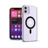 iPhone 11 skaidrus dėklas – ER Case Ice Snap Black Edition MagSafe – skaidri