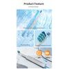 Sonische elektrische Zahnbürste mit 4 Bürstenköpfen - 30.000 Vibrationen/Min - 5 Modi - IPX7 Wasserdicht - Weiß