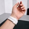 Tech-Protect silikoonrihm Apple Watch 8 / 9 / 10 / 11 / 12 / SE / Ultra (40 / 41 / 42 mm) – valge