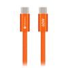 Cablu Forcell F-Energy USB-C - USB-C, QC4.0, PD, 3A, 60W, 1,2 m, portocaliu