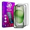 JP 3D Glas mit Installationsrahmen, iPhone 15, schwarz