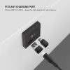 Alumínium adatblokkoló FIXED 2az1-ben, USB-C/C és USB-C/A, fekete