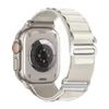 JP Νάιλον λουράκι Alpine Loop με μεταλλική αγκράφα, Apple Watch 1 / 2 / 3 / 4 / 5 / 6 / 7 / 8 / 9 / 10 / SE 1 / 2 / 3 (38 / 40 / 41 / 42 mm), λευκό