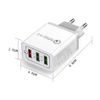 Wozinsky rýchly sieťový nabíjací adaptér Quick Charge QC 3.0 3x USB 30W, biely (WWC-01)