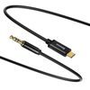 Baseus Yiven Audio kabel USB-C - Mini jack 3,5 mm, 1,2 m, črn