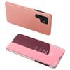 Clear view ružové púzdro na mobil Samsung Galaxy S23 Ultra