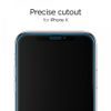 Spigen Full Cover Glass FC Edzett üveg 2 db, iPhone 7 / 8 / SE 2020, fekete