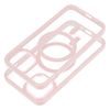 iPhone 15 Pro Max Hoesje - Color Edge Mag Cover - MagSafe geschikt - Transparant met Gekleurde Rand - Roze