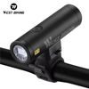 West Biking Fahrradlicht Vorne 500 Lumen - 2000 mAh Akku - IPX5 Wasserdicht - USB-C Aufladung - Schwarz