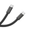 Borofone Peace (BX124) USB-C auf USB-C Datenkabel für schnelles Laden - 60 W Power Delivery - 1 m - Schwarz