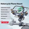 LanParte UBA-MC Motorrad Handyhalterung mit 15W kabellosem Laden - Smartphone Halterung mit Vibrationsdämpfung