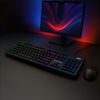 Wozinsky WKG-200 RGB Gaming Πληκτρολόγιο με ροδέλα για κύλιση, μαύρο