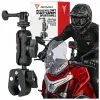 Motoros sportkamera tartó 360°, fekete