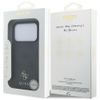 Guess 4G Small and Classic Logo MagSafe Hoesje voor iPhone 17 Pro / iPhone 18 Pro - Eko-leer & Siliconen - Zwart