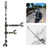 LanParte PMH-C3 supporto telescopico per fotocamere 360° e action cam per moto, 1,5 m, fissaggio a 3 punti, sistema a sgancio rapido