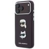 iPhone 17 Pro Max / 18 Pro Max ümbris – Karl Lagerfeld Saffiano K&C Heads Pins and Logo – burgundia