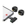 Hoco L22 juhtmevaba mikrofon 2-in-1 Lightning / USB-C – must