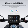 7" Motociklistički zaslon s bežičnim CarPlay i Android Auto, dualnom Full HD kamerom i brzootpusnim nosačem