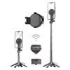 Blavec MagSafe Selfie Stick mit Stativ, Bluetooth Fernbedienung und Halterung - 41 cm - Schwarz