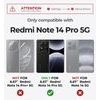 Dexnor 360 Kickstand Schutzhülle für Xiaomi Redmi Note 14 Pro 5G - Hybrid Hülle mit integriertem Displayschutz und Ständer - Schwarz