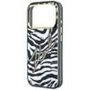 iPhone 17 Pro / 18 Pro ümbris – Karl Lagerfeld HC MagSafe IML Signature Zebra Glitter Gold – must