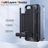 Techsuit Hybrid Armor Kickstand, iPhone 14 Pro, crni