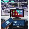 7" CarPlay zaslon za auto s bežičnim CarPlay i Android Auto, 2K autokamerom i stražnjom kamerom