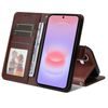 Magnet Schutzhülle für Samsung Galaxy A27 - Elegantes Leder Case mit Magnetverschluss - Braun