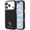 iPhone 17 Pro / 18 Pro ümbris – Guess Saffiano Small 4G Classic MagSafe'iga – must