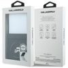 Samsung Galaxy Z Flip 8 ümbris – Karl Lagerfeld Hardcase Leather Karl&Choupette Head Pin – must