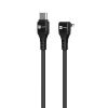 USB-C – USB-C laidas ER POWER Single Cobra, PD 100W, 1,5m – juodas