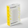Wozinsky WPBWE1 PowerBank Li-Po, 10000mAh, 2x USB, λευκό