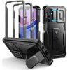 Dexnor 360 Kickstand Camprotector obal Samsung Galaxy A15, čierny