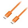 Cablu Forcell F-Energy USB-C - USB-C, QC4.0, PD, 5A, 100W, 1,2 m, portocaliu