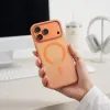 Tech-Protect MagZero MagSafe Case für iPhone 17 Pro Max / 18 Pro Max - Ultradünne Schutzhülle mit Metallrahmen - Matt Orange