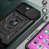 Slide Camera Armor Case maska, iPhone 12 Pro Max, crni