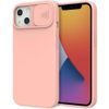 Husă Nexeri cu capac pentru cameră, iPhone 14 Plus, portocalie